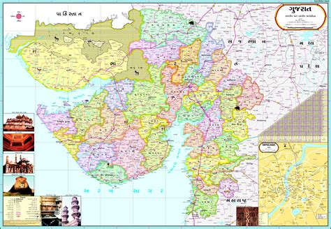 gujarat  india map