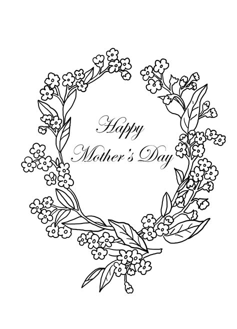 mothers day coloring pages  printable