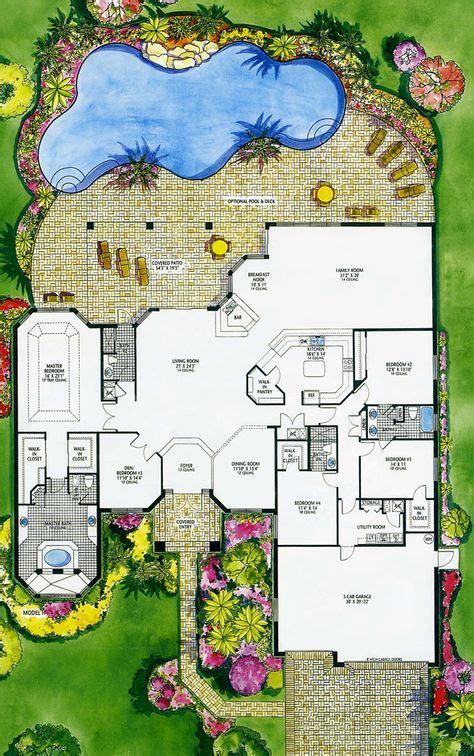 landscaping layout design floor plans  ideas   luxury house plans
