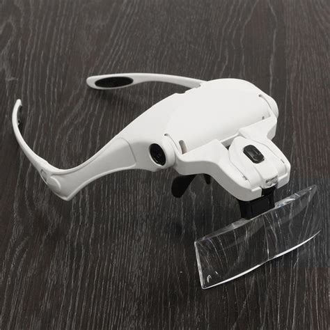 head mounted easy vision illuminated head magnifier glasses led