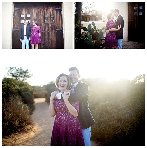 Adrienne And Spencer’s Stylish Engagement Shoot Along The San Diego