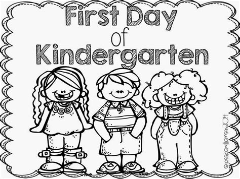 day  school coloring sheet kindergarten