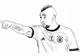 Boateng Coloring Jerome Pages Jérôme Printable Soccer Famous sketch template