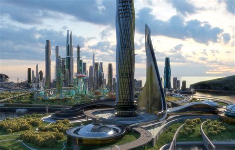 sci fi futuristic 3d model city building in 2020 eco city futuristic