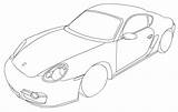 Porsche 911 Panamera Template Dessins sketch template