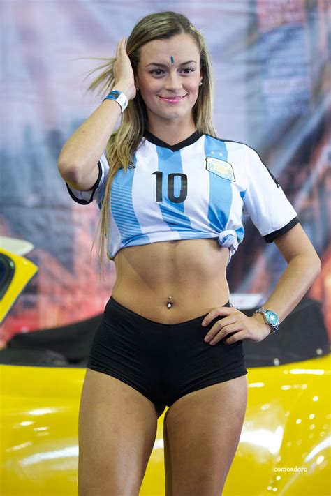 argentina blonde perfect ass in spandex shorts promo girl