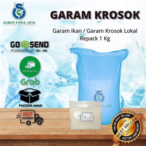 Jual Garam Krosok Kasar Garam Ikan Lokal 1 Kg Indonesia Shopee