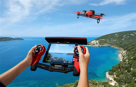 parrot bebop drone skycontroller remote red