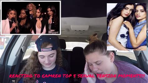 reacting to camren top 5 sexual tension moments youtube