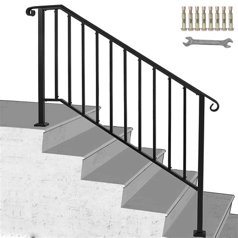 Vevor Handrail Picket 4 Fits 4 Or 5 Steps Outdoor Stair Rail Wrought