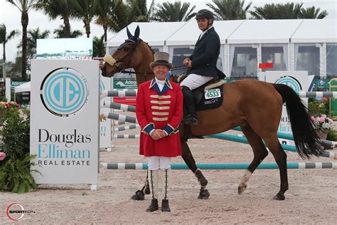 samuel parot scores opening day victory   winter equestrian festival world  showjumping
