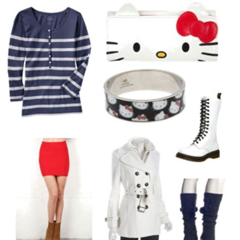 kitty inspired outfit  kitty shoes  kitty clothes
