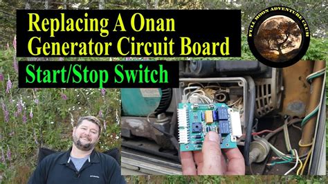 replacing  onan generator circuit board youtube