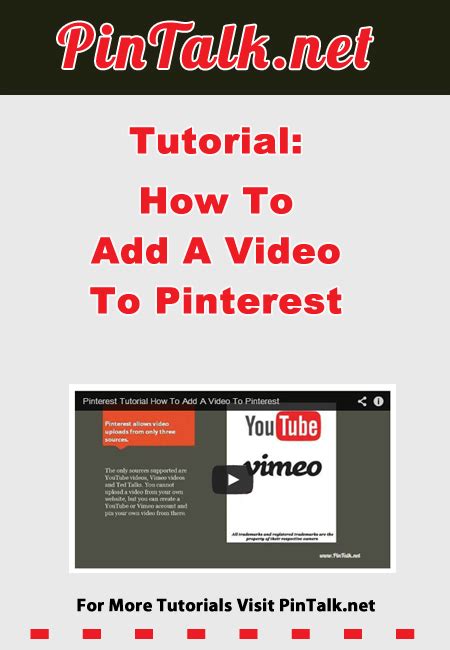 how to add a video to pinterest pinterest tutorials