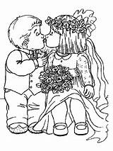 Trouwen Mariage Coloriage Colorare Matrimonio Bodas Colorat Nunta Casamientos Disegno Heiraten Tra Bruiloft Bacetto Piccini Bacio Ausmalbilder Ehe Planse Compartilhar sketch template