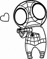Chibi Spider Wecoloringpage Coloringbay sketch template