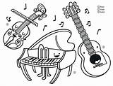 Instruments Coloring Pages Instrument Musical Music Drawing Color Clipart Printable Getdrawings Library Getcolorings Popular sketch template