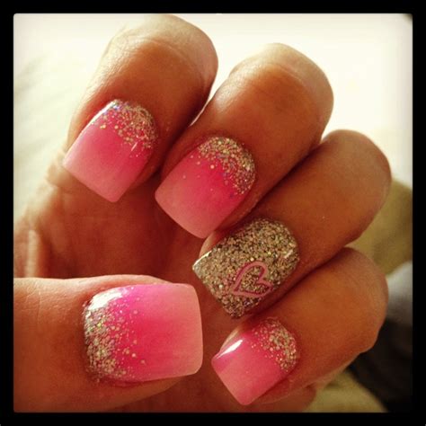 pink nail arts    pretty designs