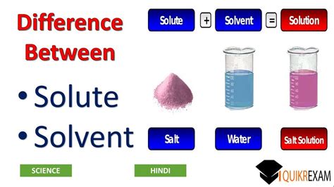 difference  solute  solvent science hindi quikr exam