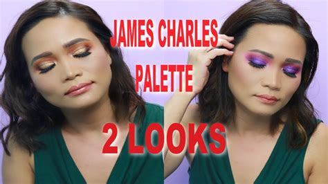 2 Looks Using James Charles Palette Swatches And Review