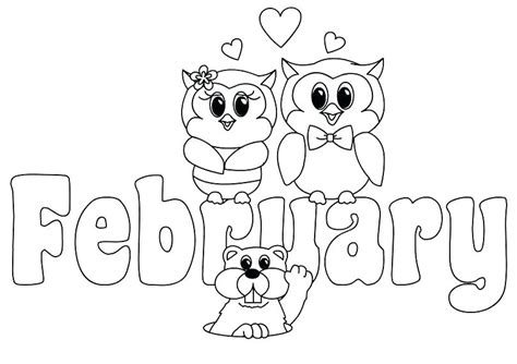 february coloring pages  coloring pages  kids