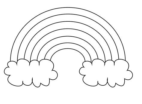 rainbow coloring pages coloringpages