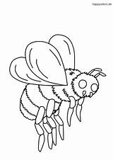 Biene Fliegende Ausmalen Ausmalbild Bienen Malvorlage sketch template