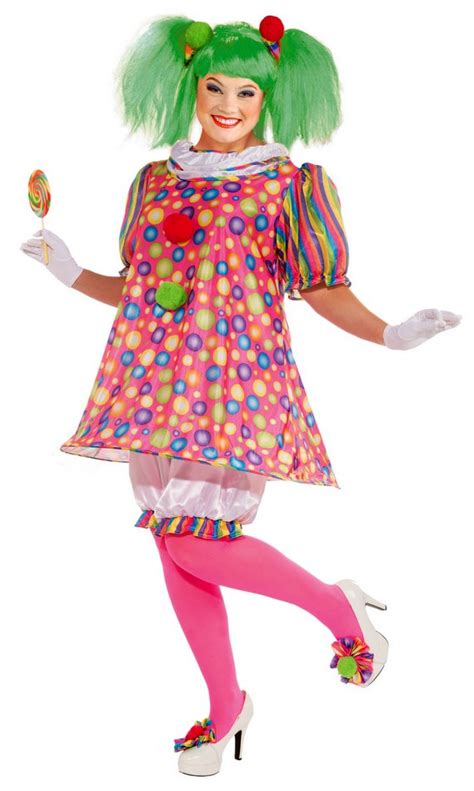 women s plus size tickles the clown costume candy apple costumes