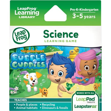 leapfrog leapster explorer learning game nickelodeon bubble guppies walmartcom