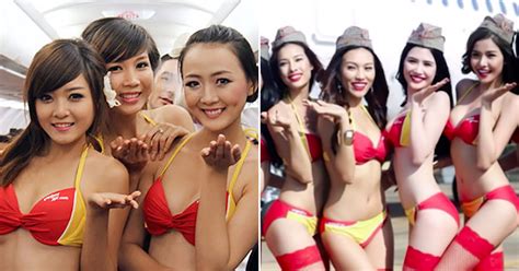 Vietjet Airline Has Bikini Dressed Flight Attendants