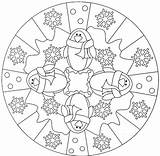 Penguin Mandalas Kleurplaten Ausmalen Erwachsene Ausdrucken Pinguin Grundschule Senioren sketch template