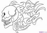 Pages Skull Coloring Draw Flaming Flames Step Fire Drawing Colouring Graffiti Heart Dice Printable Skulls Scenery Gangster Gangsta Drawings Color sketch template