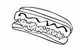 Coloring Spaghetti Bun Ausmalen Hotdog Besuchen sketch template