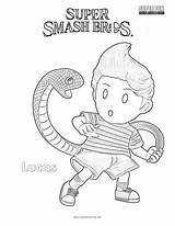 Smash Lucas Coloring Super Brothers Bros Pages sketch template