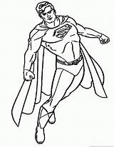 Superman Coloring Pages Superhero 123coloringpages sketch template