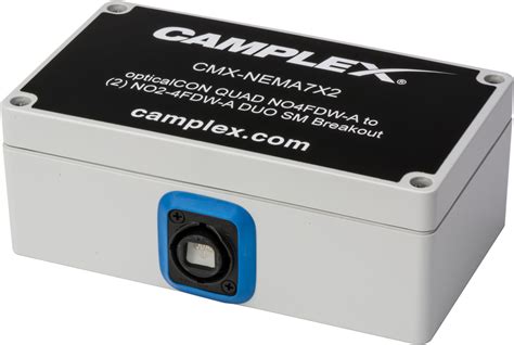 camplex singlemode opticalcon quad nofdw     fdw  duo breakout box