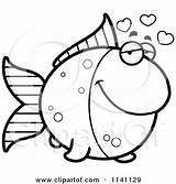 Goldfish Clipart Amorous Coloring Cartoon Cory Thoman Illustration Outlined Vector Royalty Surprised Bowl 2021 sketch template
