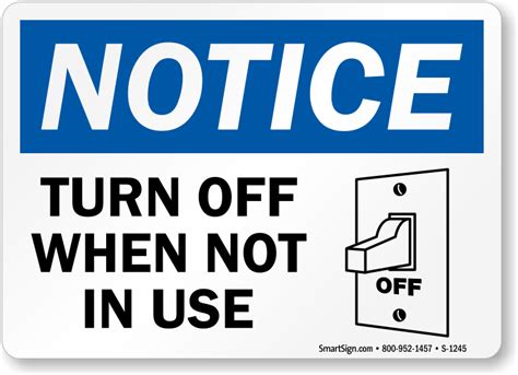 turn     signs energy conservation signs sku