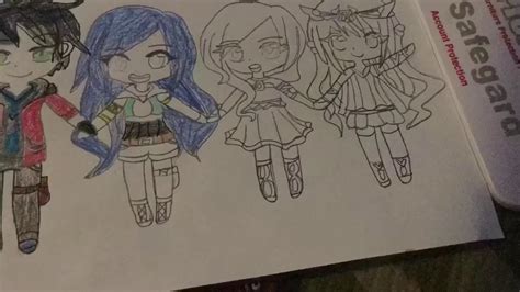 Drawing Itsfunneh And The Krew Youtube