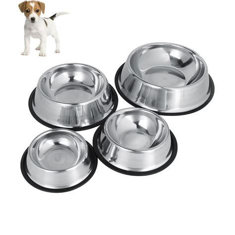 dog bowl stainless steel travel cat dog bowls feeding feeder water bowl  pet dog cat puppy