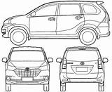 Toyota Avanza Vector Car Autocad Mobil Sketsa Gambar Blueprint Drawing Para Coloring Sketch Cad Blueprints Pajero sketch template
