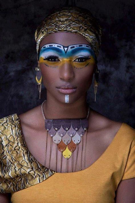 Great Makeup And Great Necklace African People African Women African