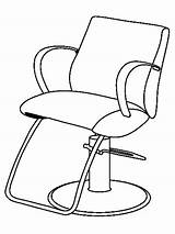 Barber Coloring Pages Chair Salon Beauty Drawing Printable Getcolorings Jobs Getdrawings sketch template