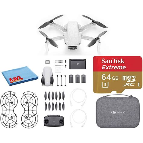 dji mavic mini foldable flycam drone quadcopter fly  combo extreme sd card walmartcom