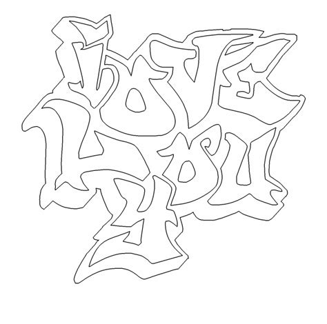 we love you coloring page with i graffiti free online love you graffiti coloring pages