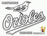 Coloring Pages Baseball League Printable Major Logo Teams Braves Atlanta Orioles Print American Adult Logos Sheets Astros Yankees Everfreecoloring Gif sketch template