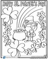 Patrick St Coloring Patricks Pages Happy Printable Kids Lucky Printables Charms Gold Sheets Saint Leprechaun Search Crafts Color Pot Google sketch template