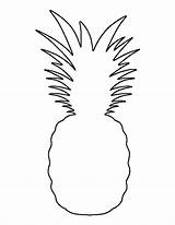 Pineapple Outline Template Pattern Printable Clipart Stencils Templates Patternuniverse Crafts Hawaiian Print Cut Fruit Patterns Stencil Use Coloring Tree Food sketch template