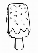 Coloring Popsicle Pages Dessert Outlines Ice Cream Clipart Bar Clipartmag Publicdomainpictures sketch template