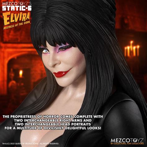 Mezco Elvira Mistress Of The Dark Estatua 1 6 Pvc Static 6 Elvira 42 Cm